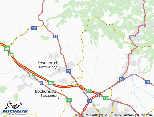 MICHELIN-Landkarte Golyanovtsi - ViaMichelin