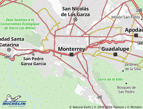 MICHELIN-Landkarte Monterrey - ViaMichelin