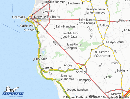 MICHELIN Saint-Pierre-Langers map - ViaMichelin