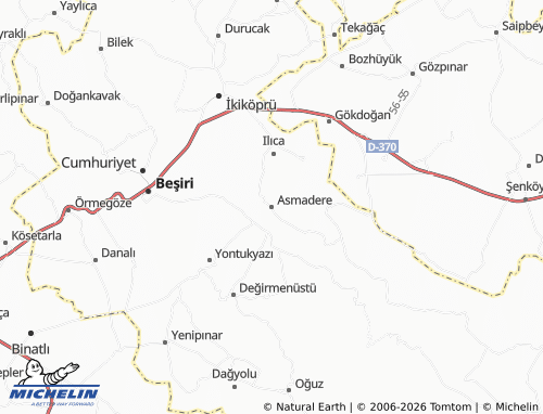 Mappa MICHELIN Asmadere - ViaMichelin