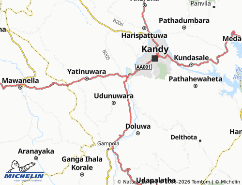 Mappa MICHELIN Yalegoda West - ViaMichelin