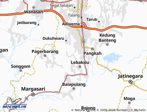 Carte MICHELIN Tegalandong - ViaMichelin
