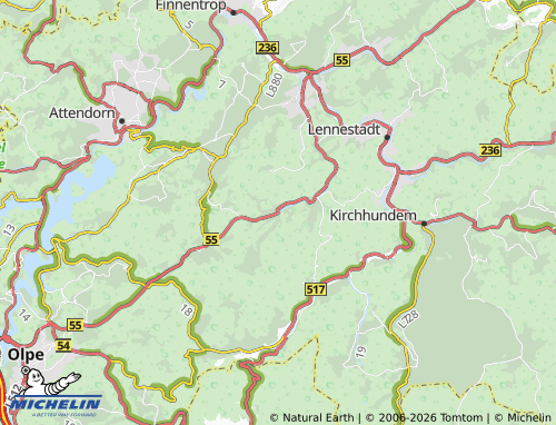 MICHELIN Kirchveischede map - ViaMichelin