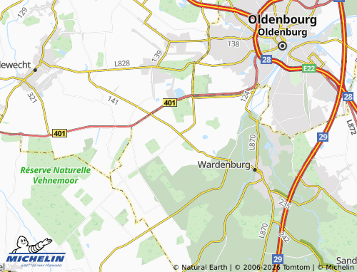 MICHELIN Achternmeer map - ViaMichelin