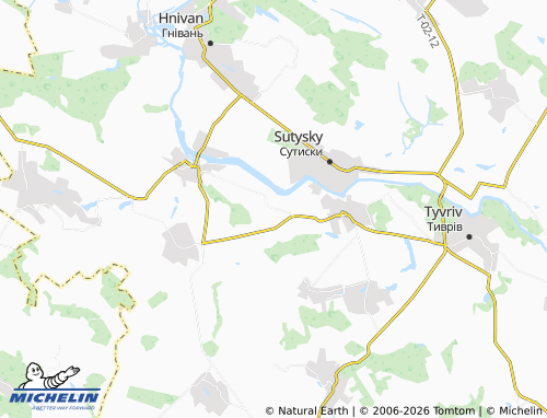Mappa MICHELIN Borskiv - ViaMichelin