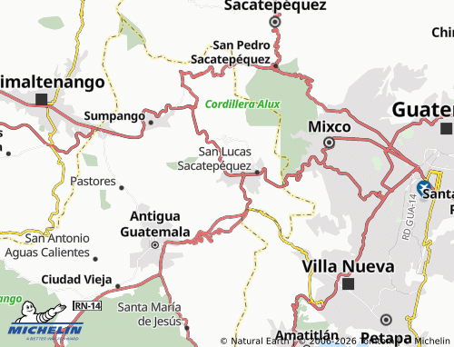 Mappa MICHELIN San Bartolomé Milpas Altas - ViaMichelin
