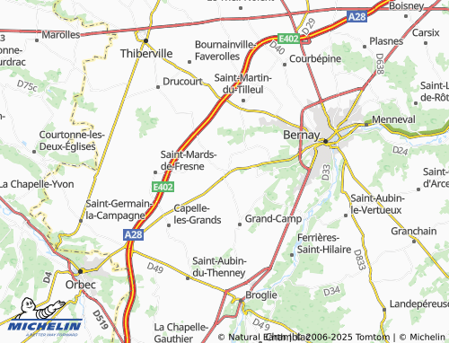 MICHELIN Saint-Victor-de-Chrétienville map - ViaMichelin