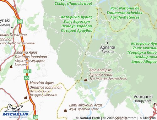 Mappa MICHELIN Monolithi - ViaMichelin
