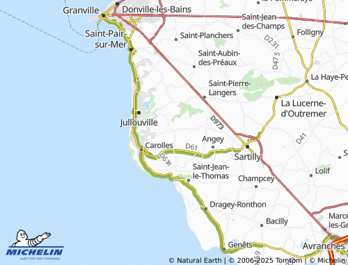 MICHELIN Saint-Michel-des-Loups map - ViaMichelin