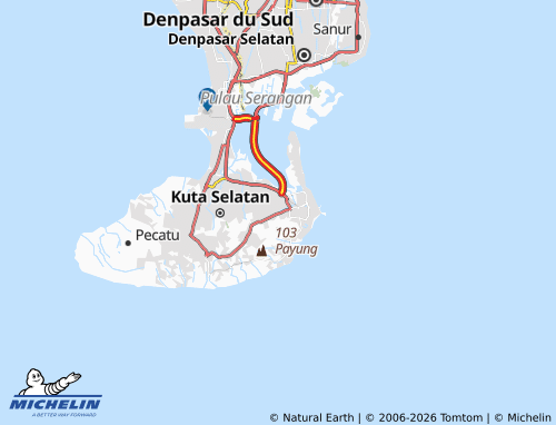 MICHELIN Benoa map - ViaMichelin