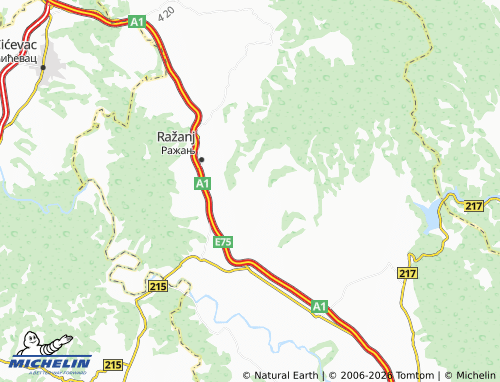 Mapa MICHELIN Rujište - ViaMichelin