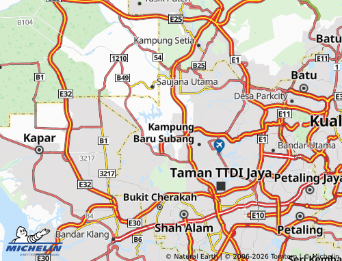 Mapa MICHELIN Denai Alam - ViaMichelin