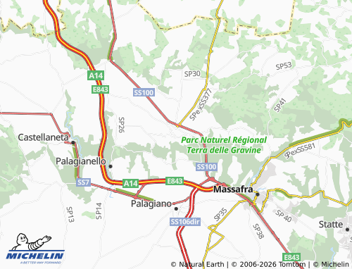MICHELIN Mottola map - ViaMichelin