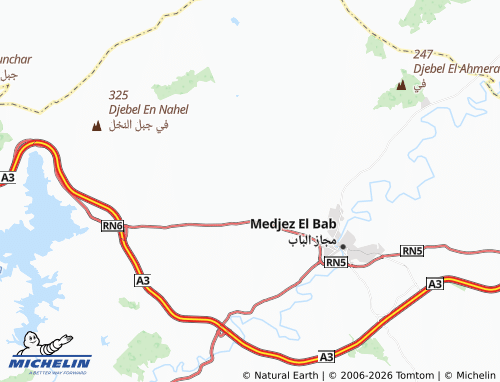 Carte MICHELIN Henchir Gueiem - ViaMichelin