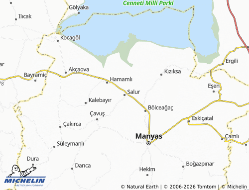 MICHELIN Salur map - ViaMichelin