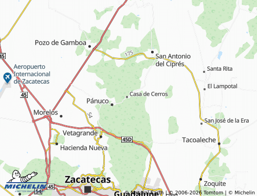 Kaart MICHELIN de la Santa Cruz - ViaMichelin