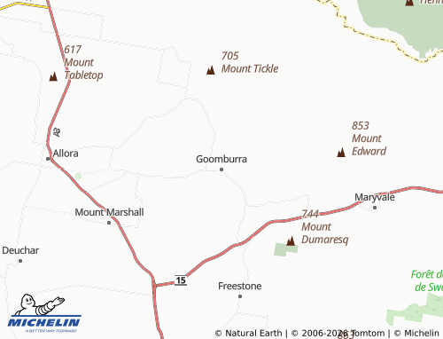 Mapa MICHELIN Goomburra - ViaMichelin