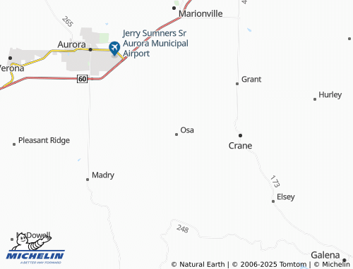 MICHELIN Osa map - ViaMichelin