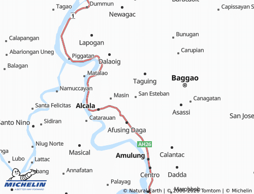 MICHELIN Agani map - ViaMichelin