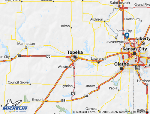 Carte MICHELIN Kansas - ViaMichelin