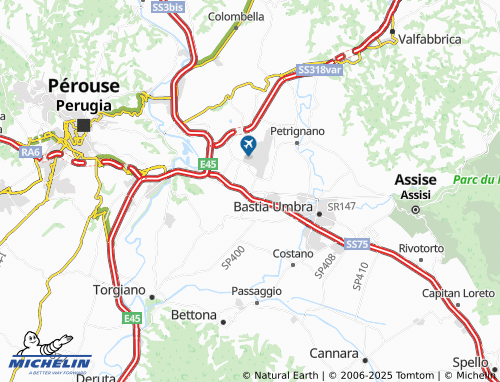 MICHELIN Ospedalicchio map - ViaMichelin