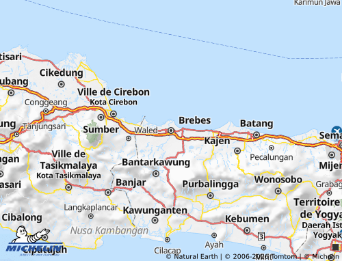 Mapa MICHELIN Brebes - ViaMichelin