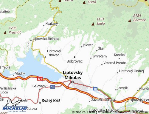 Mappa MICHELIN Bobrovec - ViaMichelin