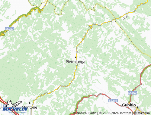 MICHELIN-Landkarte Pietralunga - ViaMichelin