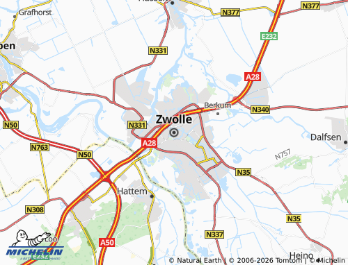 Mapa MICHELIN Zwolle - ViaMichelin