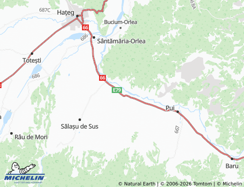 Mapa MICHELIN Băișești - ViaMichelin