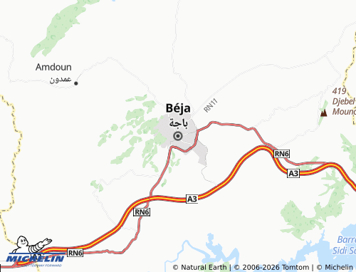 MICHELIN Bajah map - ViaMichelin