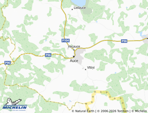 Mapa MICHELIN Auce - ViaMichelin