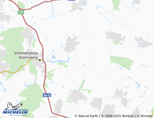 MICHELIN Poberezhne map - ViaMichelin