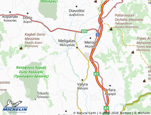 MICHELIN Anthousa map - ViaMichelin