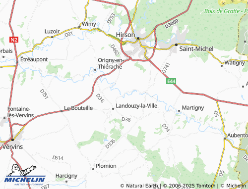 MICHELIN-Landkarte Éparcy - ViaMichelin