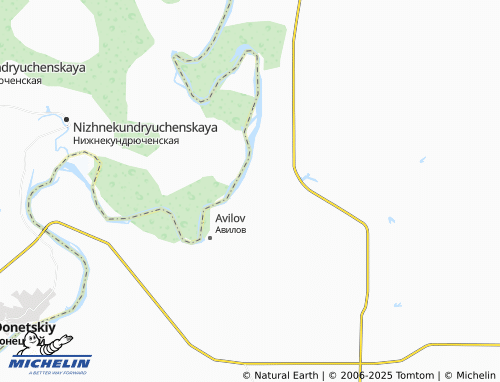 MICHELIN Nizhnezhuravskiy map - ViaMichelin