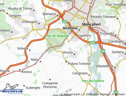 Mapa MICHELIN Candiolo - ViaMichelin