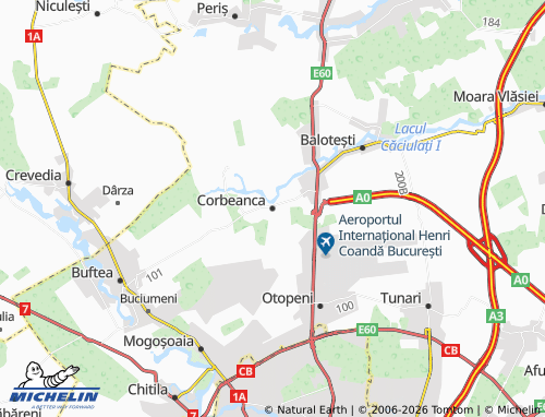 Mapa MICHELIN Corbeanca - ViaMichelin
