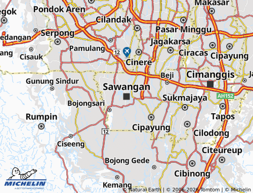 MICHELIN-Landkarte Sawangan - ViaMichelin