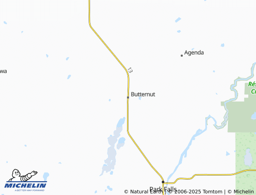 MICHELIN Butternut map - ViaMichelin