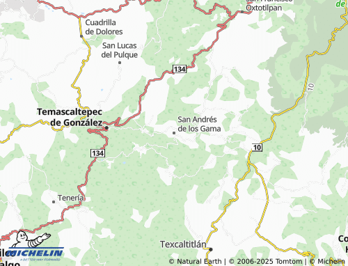 MICHELIN-Landkarte San Andrés de los Gama - ViaMichelin