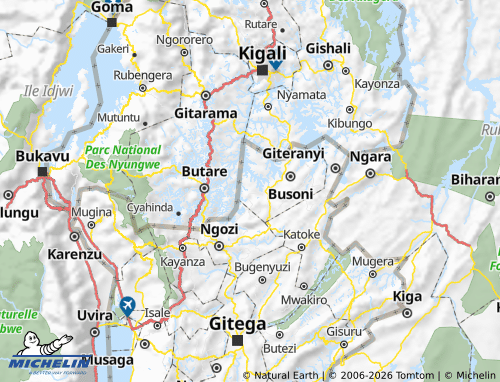 MICHELIN Ntega map - ViaMichelin