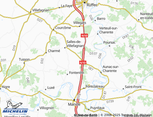 MICHELIN-Landkarte Fayolle - ViaMichelin