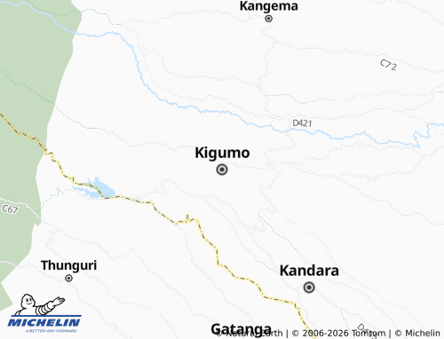 Mapa MICHELIN Kigumo - ViaMichelin