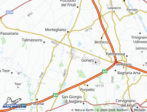 Mappa MICHELIN Castions di Strada - ViaMichelin