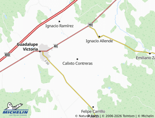 Mapa MICHELIN Calixto Contreras - ViaMichelin