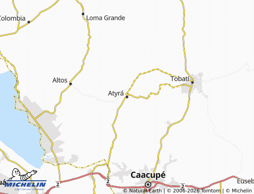 Mapa MICHELIN Atyrá - ViaMichelin