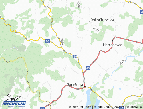 MICHELIN-Landkarte Mali Pašijan - ViaMichelin