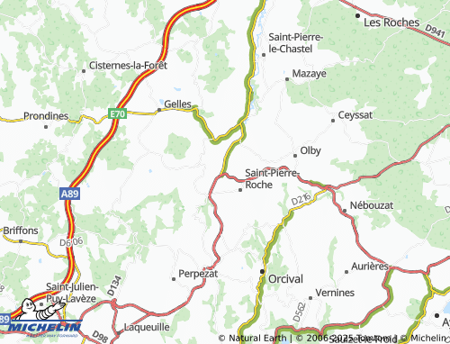 Carte MICHELIN Massagettes - ViaMichelin