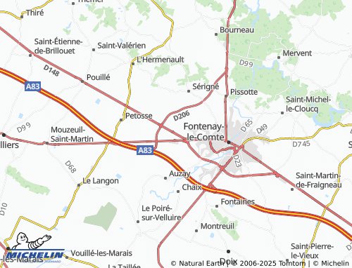 MICHELIN Tête-Noire map - ViaMichelin